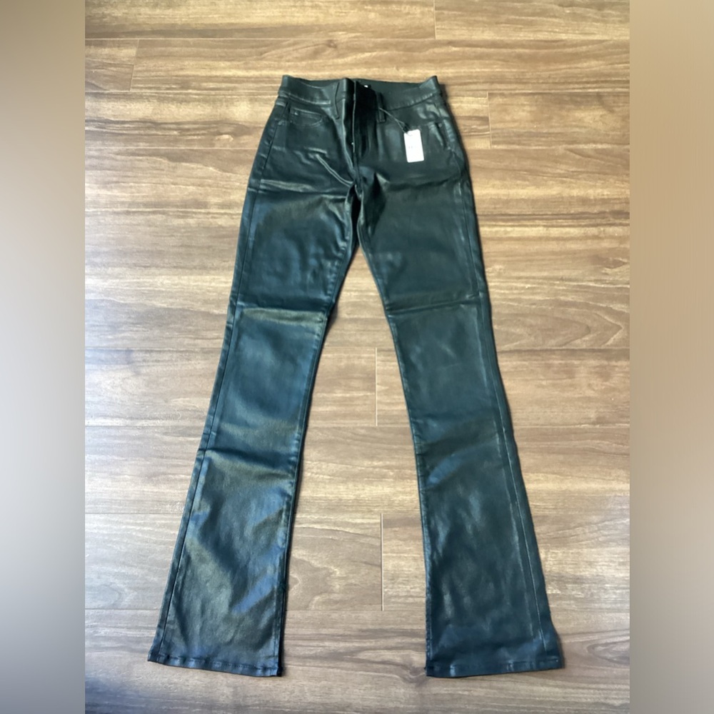 EXPRESS Coated Stretchy Jeans w Slit